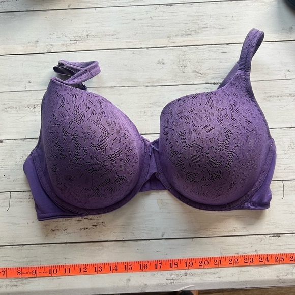 Cacique 42DDD purple wired, full coverage bra - Picture 2 of 6